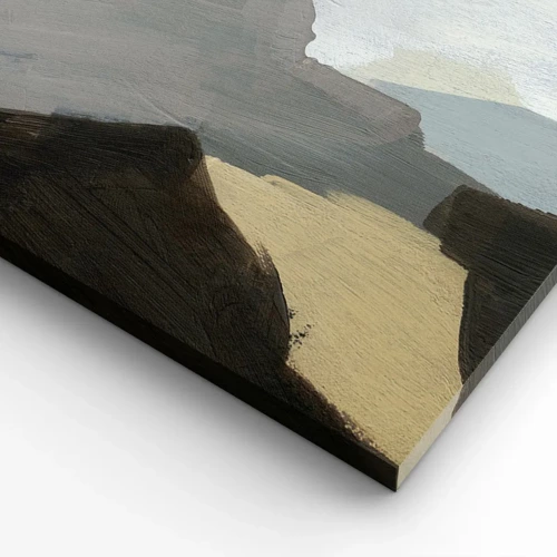 Bild auf Leinwand - Leinwandbild - Abstraktion: Scheideweg des Graus - 50x70 cm