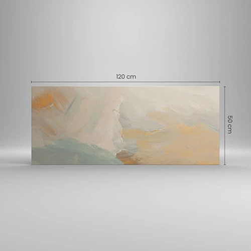 Bild auf Leinwand - Leinwandbild - Abstraktion – das Land der Sanftheit - 120x50 cm