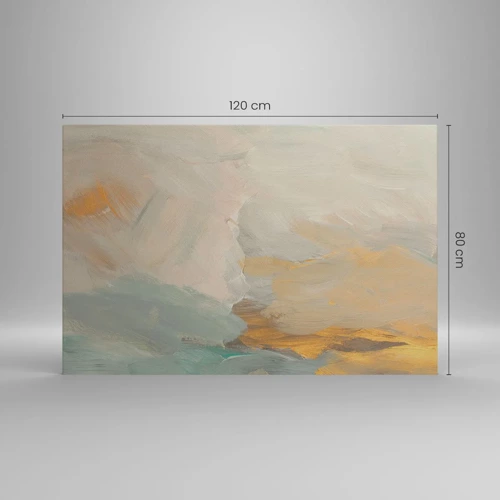 Bild auf Leinwand - Leinwandbild - Abstraktion – das Land der Sanftheit - 120x80 cm