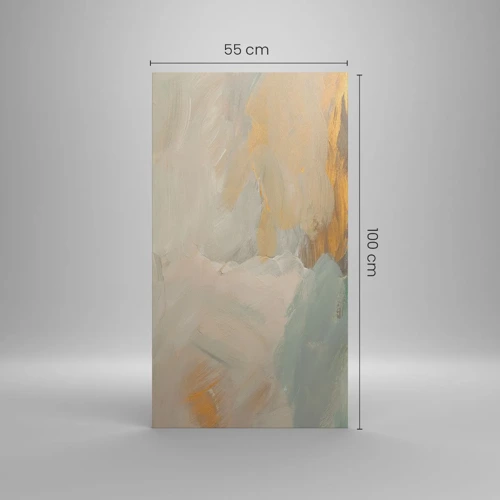 Bild auf Leinwand - Leinwandbild - Abstraktion – das Land der Sanftheit - 55x100 cm