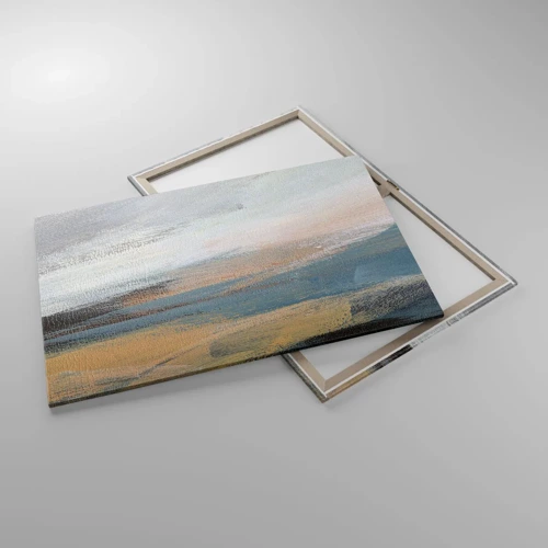 Bild auf Leinwand - Leinwandbild - Abstraktion: nördliche Landschaft - 100x70 cm