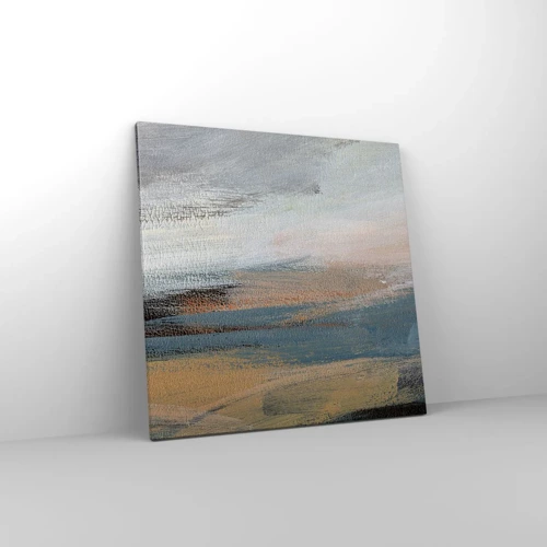 Bild auf Leinwand - Leinwandbild - Abstraktion: nördliche Landschaft - 60x60 cm