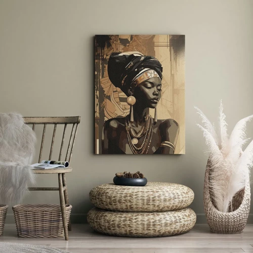 Bild auf Leinwand - Leinwandbild - Afrikanische Majestät - 50x70 cm