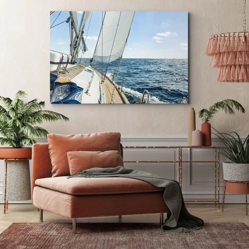 Bild auf Leinwand - Leinwandbild - Ahoi, Abenteuer - 70x50 cm