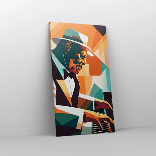 Bild auf Leinwand - Leinwandbild - Alles vom Jazz - 45x80 cm