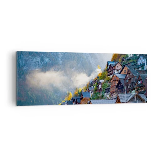 Bild auf Leinwand - Leinwandbild - Alpenatmosphäre - 140x50 cm