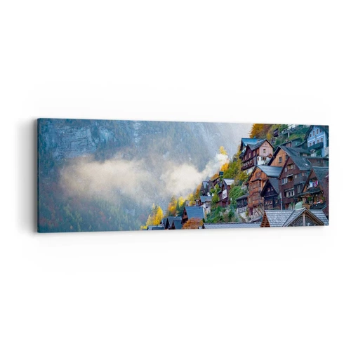 Bild auf Leinwand - Leinwandbild - Alpenatmosphäre - 90x30 cm