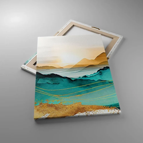 Bild auf Leinwand - Leinwandbild - Am Rande der Abstraktion – Landschaft - 50x70 cm