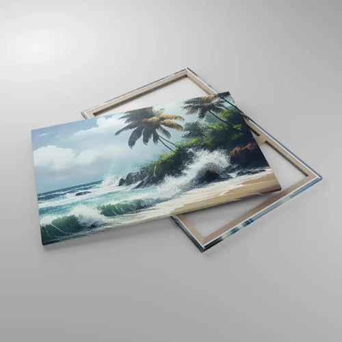 Bild auf Leinwand - Leinwandbild - Am tropischen Ufer - 120x80 cm