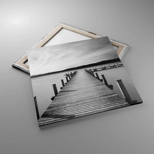 Bild auf Leinwand - Leinwandbild - An der Wasserstelle - Ruhe - 70x70 cm