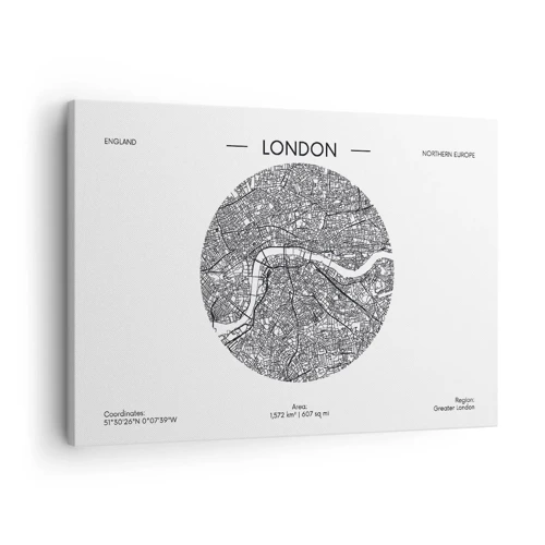 Bild auf Leinwand - Leinwandbild - Anatomie von London - 70x50 cm