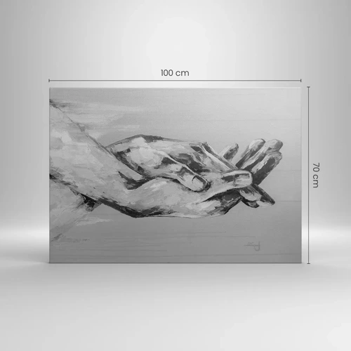 Bild auf Leinwand - Leinwandbild - Anfang… - 100x70 cm