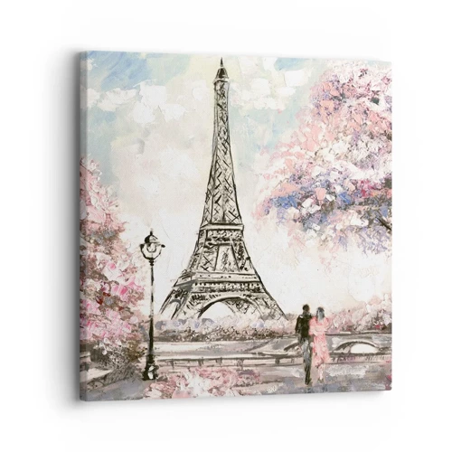 Bild auf Leinwand - Leinwandbild - Aprilspaziergang durch Paris - 30x30 cm