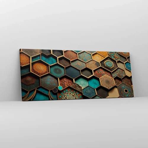 Bild auf Leinwand - Leinwandbild - Arabische Ornamente – Variation - 100x40 cm