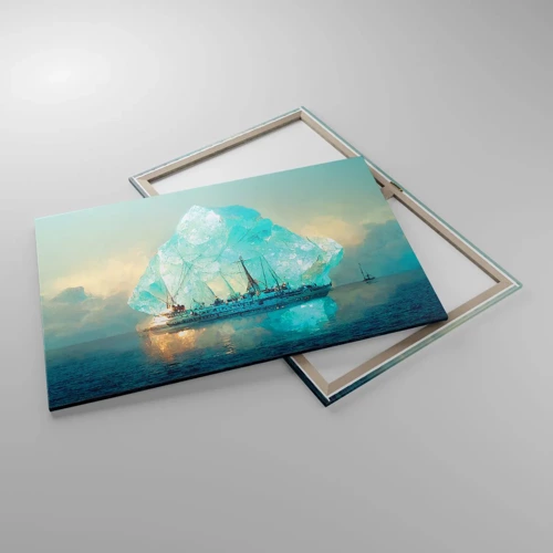 Bild auf Leinwand - Leinwandbild - Arktischer Diamant - 100x70 cm