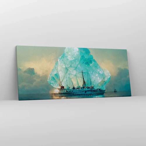 Bild auf Leinwand - Leinwandbild - Arktischer Diamant - 120x50 cm