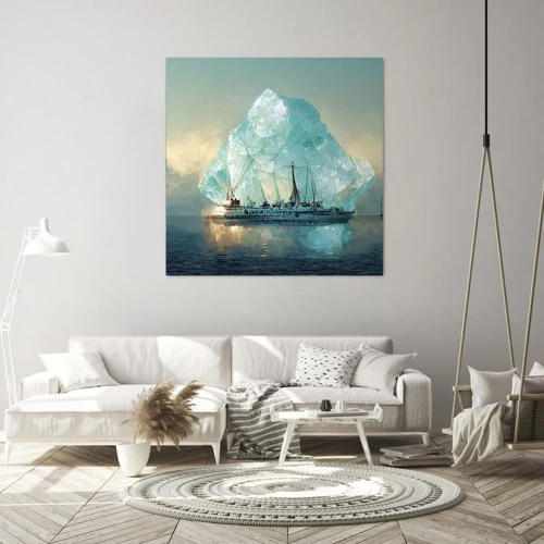 Bild auf Leinwand - Leinwandbild - Arktischer Diamant - 50x50 cm