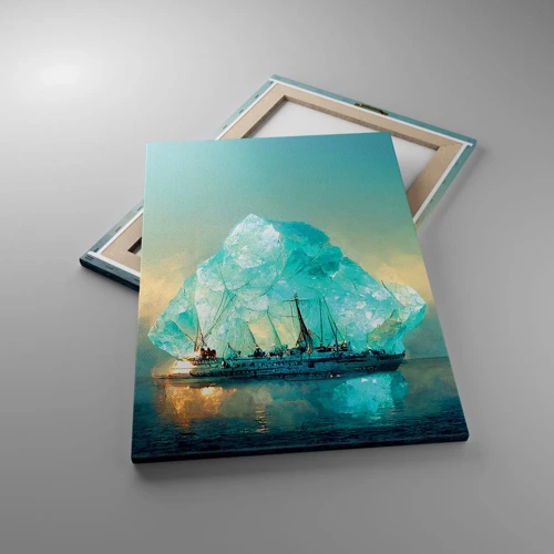 Bild auf Leinwand - Leinwandbild - Arktischer Diamant - 50x70 cm