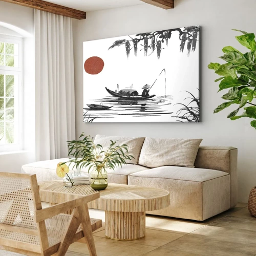 Bild auf Leinwand - Leinwandbild - Asiatischer Nachmittag - 70x50 cm