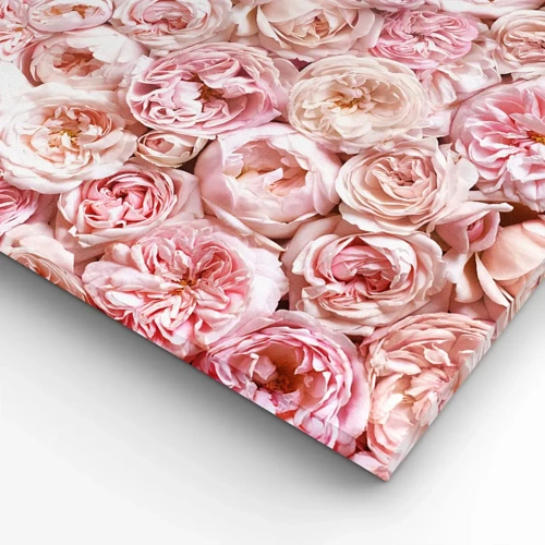 Bild auf Leinwand - Leinwandbild - Auf Rosen gebettet - 70x70 cm