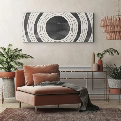 Bild auf Leinwand - Leinwandbild - Auf den Punkt gebracht - 100x40 cm