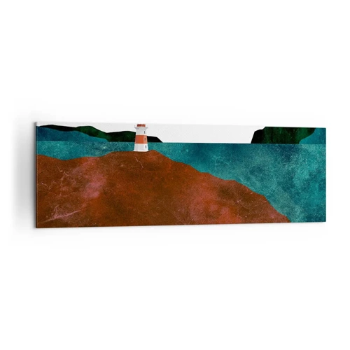 Bild auf Leinwand - Leinwandbild - Aufs Meer starren - 160x50 cm