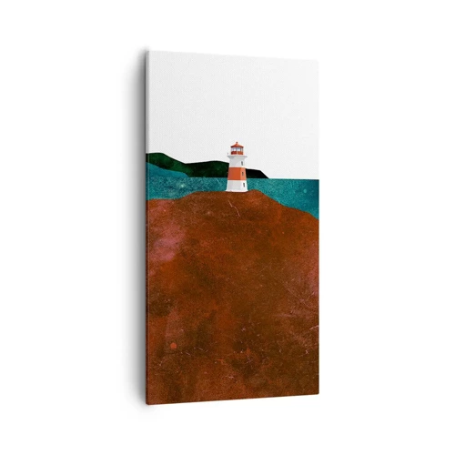 Bild auf Leinwand - Leinwandbild - Aufs Meer starren - 55x100 cm