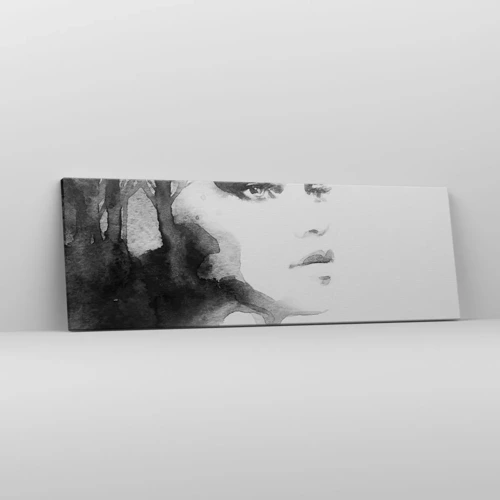 Bild auf Leinwand - Leinwandbild - Aus Geheimnis und Nebel - 90x30 cm