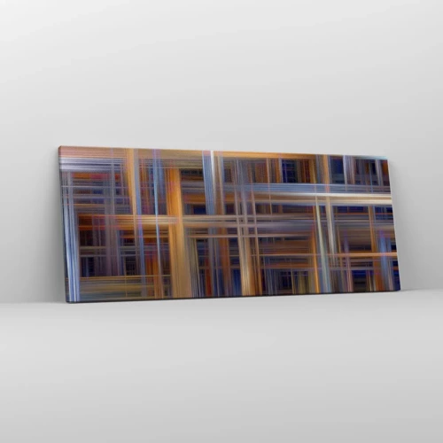 Bild auf Leinwand - Leinwandbild - Aus Licht gewebt - 100x40 cm