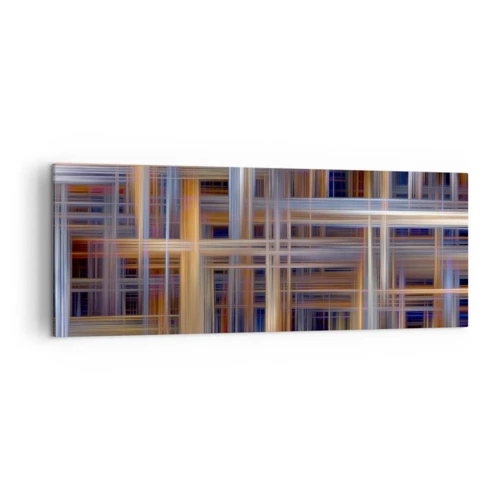 Bild auf Leinwand - Leinwandbild - Aus Licht gewebt - 140x50 cm