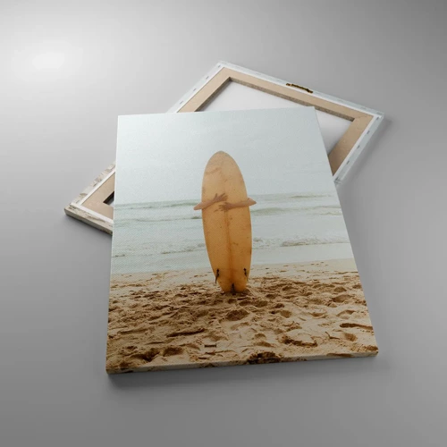 Bild auf Leinwand - Leinwandbild - Aus Liebe zu Wellen - 50x70 cm