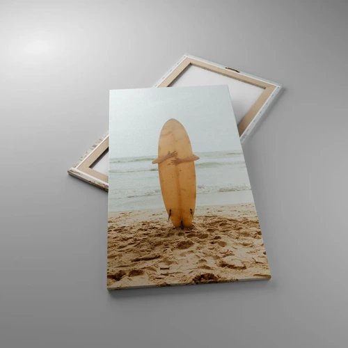 Bild auf Leinwand - Leinwandbild - Aus Liebe zu Wellen - 55x100 cm