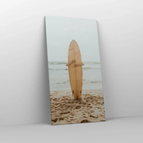 Bild auf Leinwand - Leinwandbild - Aus Liebe zu Wellen - 65x120 cm