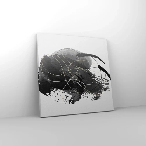 Bild auf Leinwand - Leinwandbild - Aus Schwarz entstanden - 30x30 cm