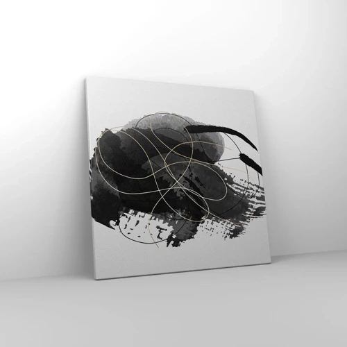Bild auf Leinwand - Leinwandbild - Aus Schwarz entstanden - 50x50 cm