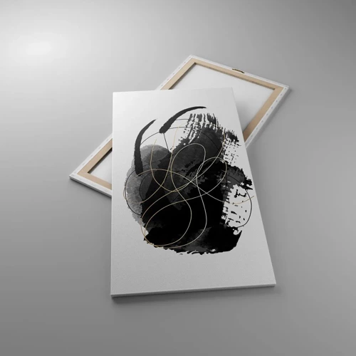 Bild auf Leinwand - Leinwandbild - Aus Schwarz entstanden - 65x120 cm