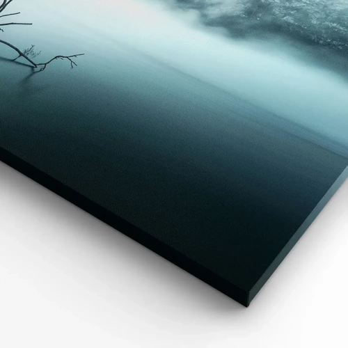 Bild auf Leinwand - Leinwandbild - Aus Wasser und Nebel - 120x50 cm