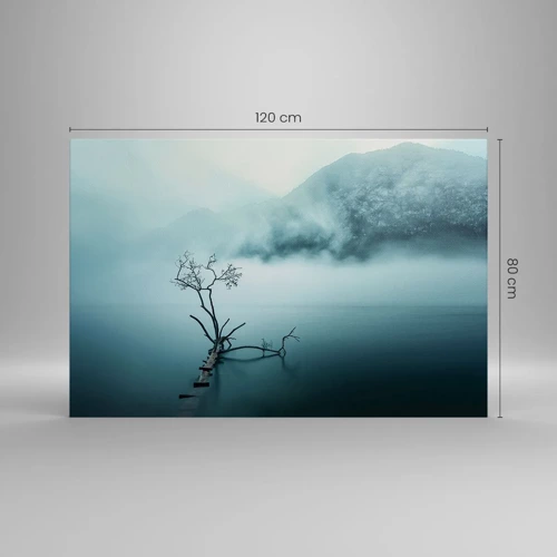 Bild auf Leinwand - Leinwandbild - Aus Wasser und Nebel - 120x80 cm