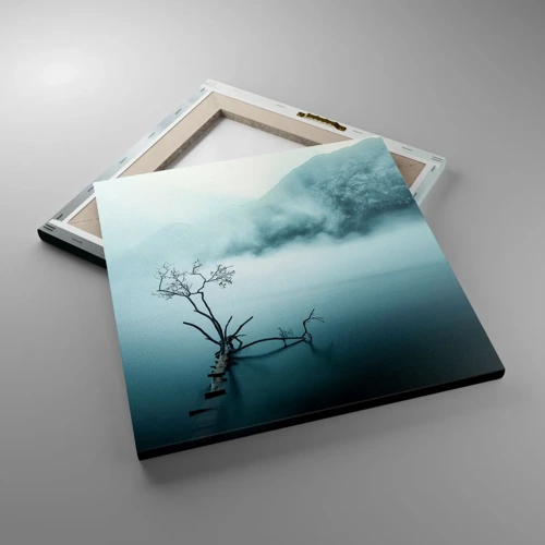 Bild auf Leinwand - Leinwandbild - Aus Wasser und Nebel - 40x40 cm