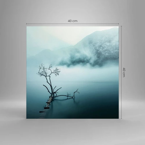 Bild auf Leinwand - Leinwandbild - Aus Wasser und Nebel - 40x40 cm