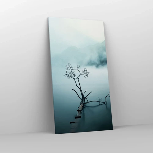 Bild auf Leinwand - Leinwandbild - Aus Wasser und Nebel - 65x120 cm
