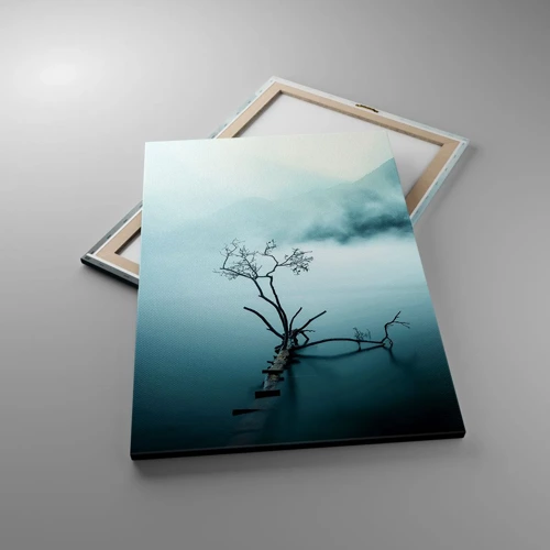 Bild auf Leinwand - Leinwandbild - Aus Wasser und Nebel - 70x100 cm