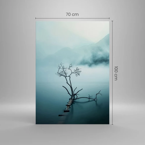 Bild auf Leinwand - Leinwandbild - Aus Wasser und Nebel - 70x100 cm