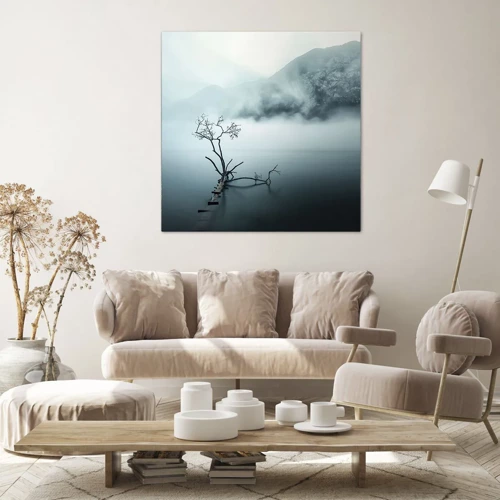 Bild auf Leinwand - Leinwandbild - Aus Wasser und Nebel - 70x70 cm