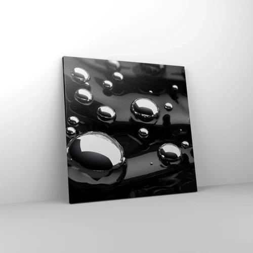 Bild auf Leinwand - Leinwandbild - Aus der schwarzen Wassertiefe - 60x60 cm