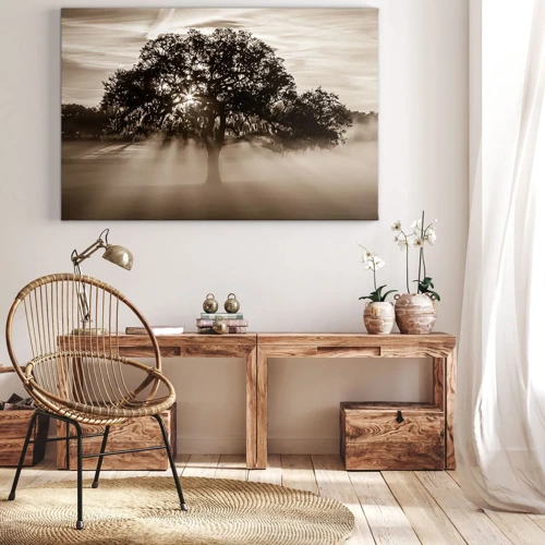 Bild auf Leinwand - Leinwandbild - Baum der guten Nachrichten  - 100x70 cm