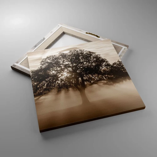 Bild auf Leinwand - Leinwandbild - Baum der guten Nachrichten  - 40x40 cm