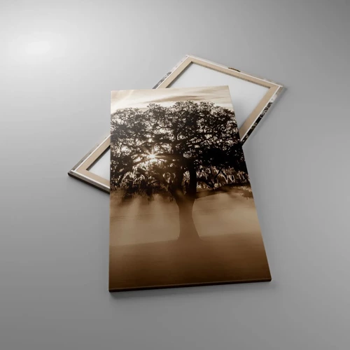 Bild auf Leinwand - Leinwandbild - Baum der guten Nachrichten  - 65x120 cm