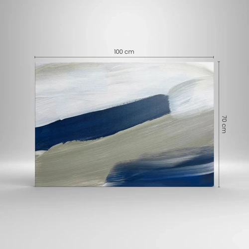 Bild auf Leinwand - Leinwandbild - Begegnung mit dem Weißsein - 100x70 cm