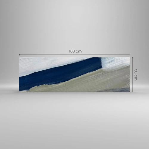 Bild auf Leinwand - Leinwandbild - Begegnung mit dem Weißsein - 160x50 cm